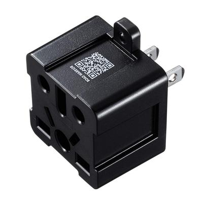 Sanwa Supply Japan Stroomomvormer Adapter Compatibel Zwart Multi-type (BF/B3/C/CB/SE/O/O2) TR-AD6BK