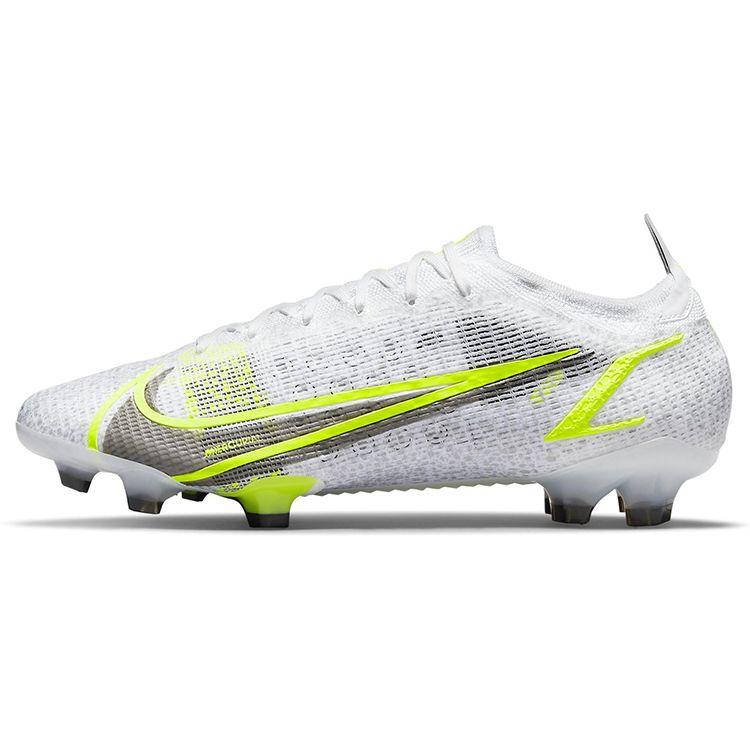 Nike Mercurial Vapor 14 Elite FG White Volt Men Sneakers Metallic-Silver Black CQ7635-107