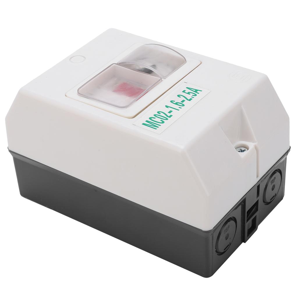 Motor Protection Switch Circuit Breaker MC02?1.6?2.5A 5060Hz ABS Waterproof 220V380V