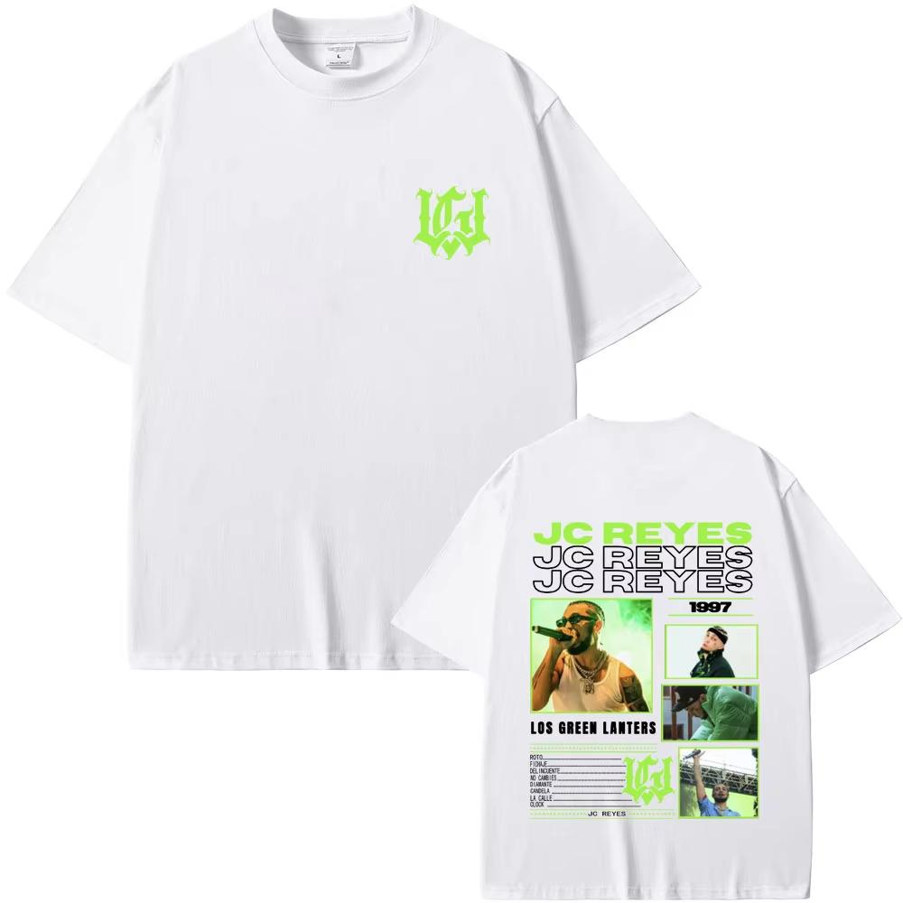 Rapper Jc Reyes Los Green Lanters 2025 T Shirts Men's Women Fashion Hip Hop T-shirts Male Casual Oversized Short Sleeve T-shirts