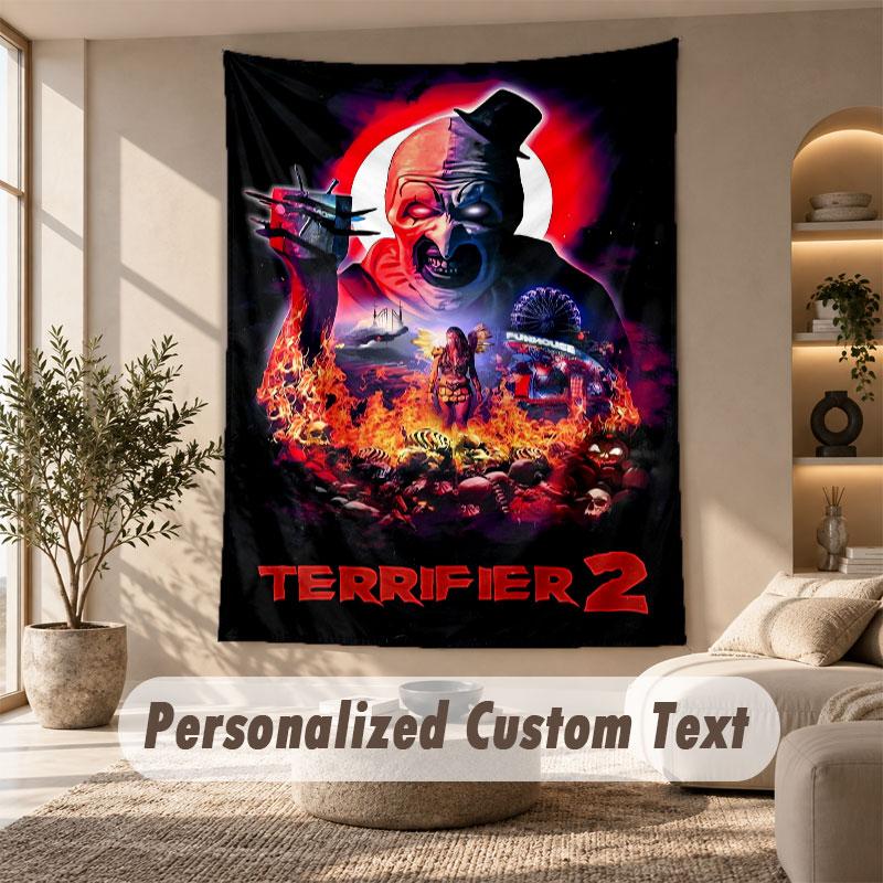 Wall Hanging Tapestry Art Cloth Bedroom Room Background DecorTerrifier Art the Clown