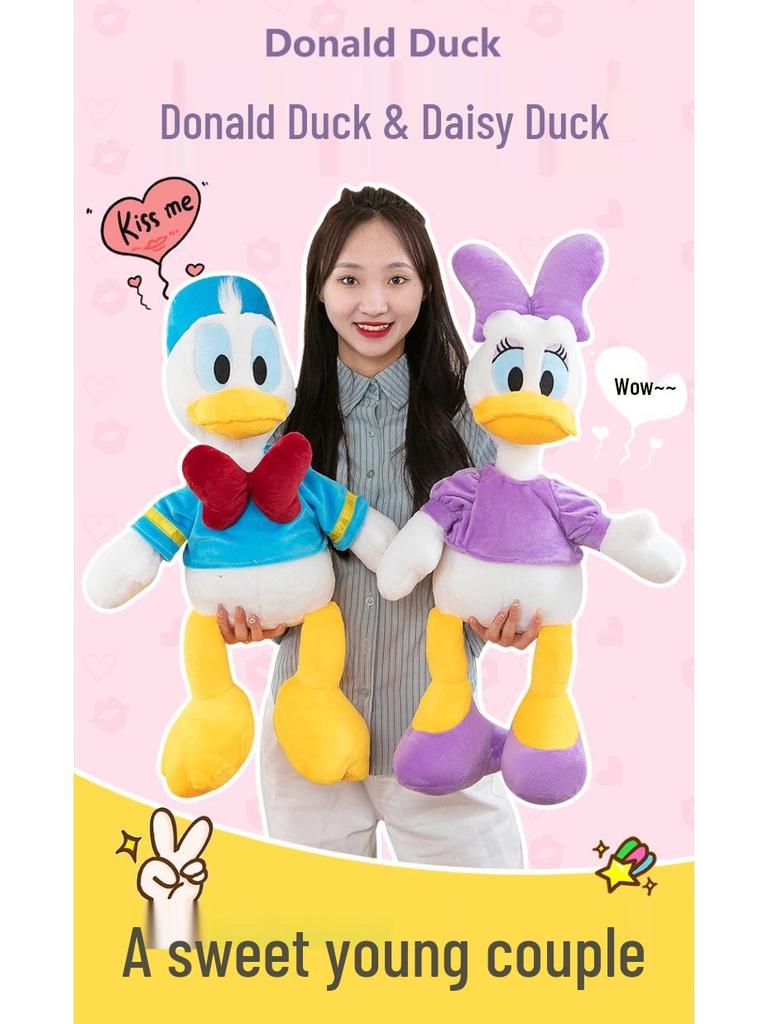 Premium Donald & Daisy Duck Kaninchenfell Plüschtier Set