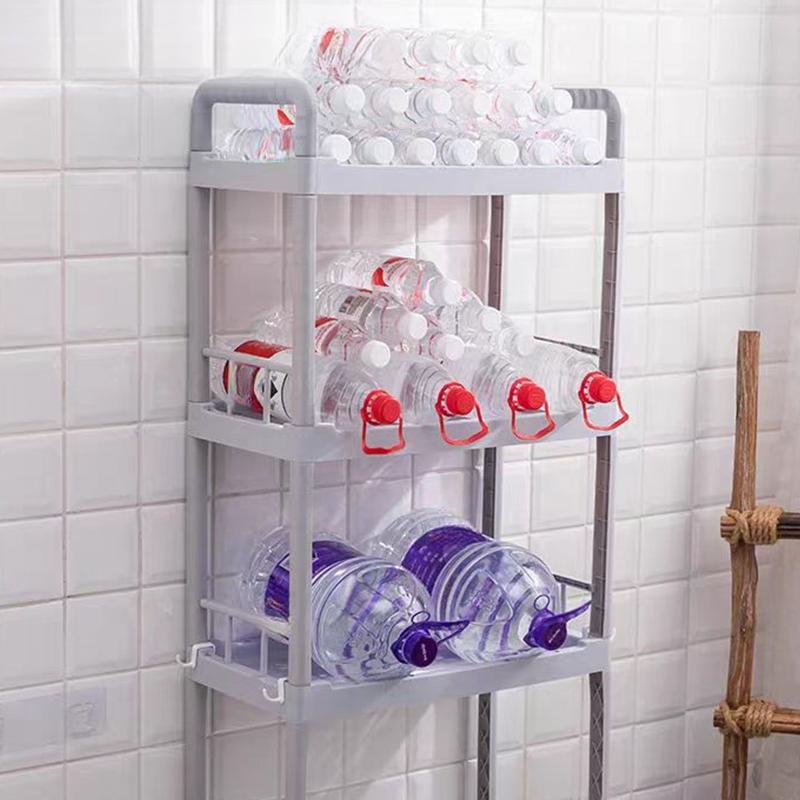 Üç seviyeli bir set depolama rafları, raflar, banyo düzenleyicileri, tuvalet üstü depolama dolabı, banyo rafları