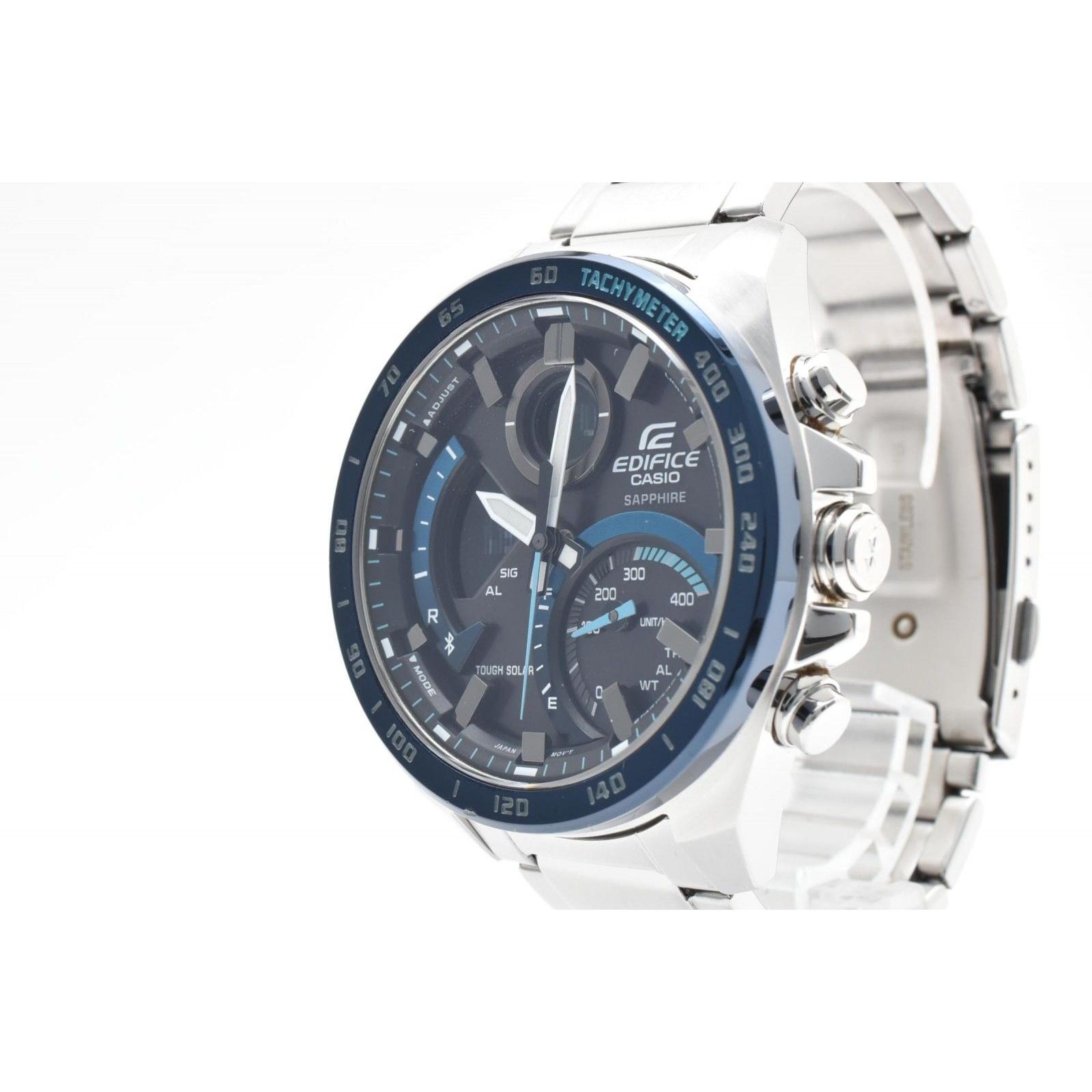 CASIO Casio EDIFICE ECB-900Y Men s Watch Chronograph Gray Dial Stainless Steel Solar Box Included
