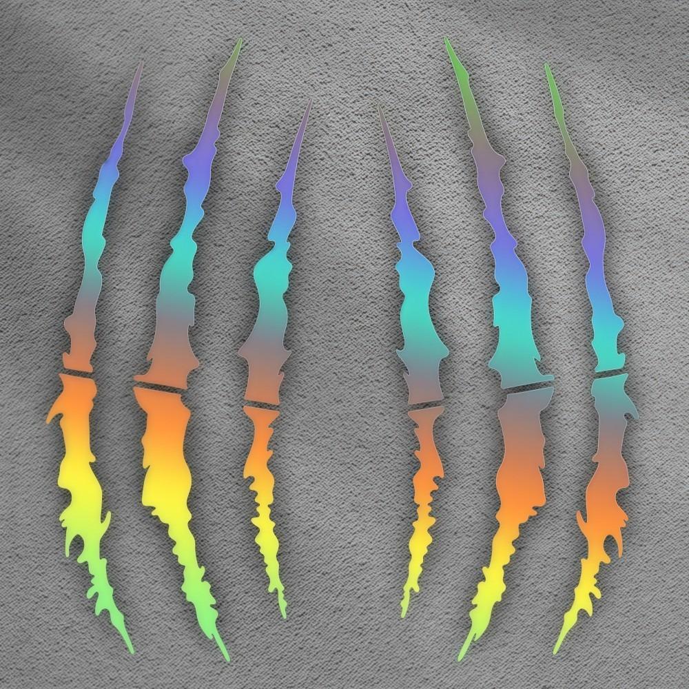 Demon Claw Motorcycle Stickers Covering Scratches Vinyl Helmet Stickers DIY Waterproof Car Vinyl Stickers Vehicle Decoration