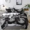 Black White Deer Animals Bedding Set Queen Double Single Size Duvet Cover Bed Sheet Pillow Case Bed Linen Set