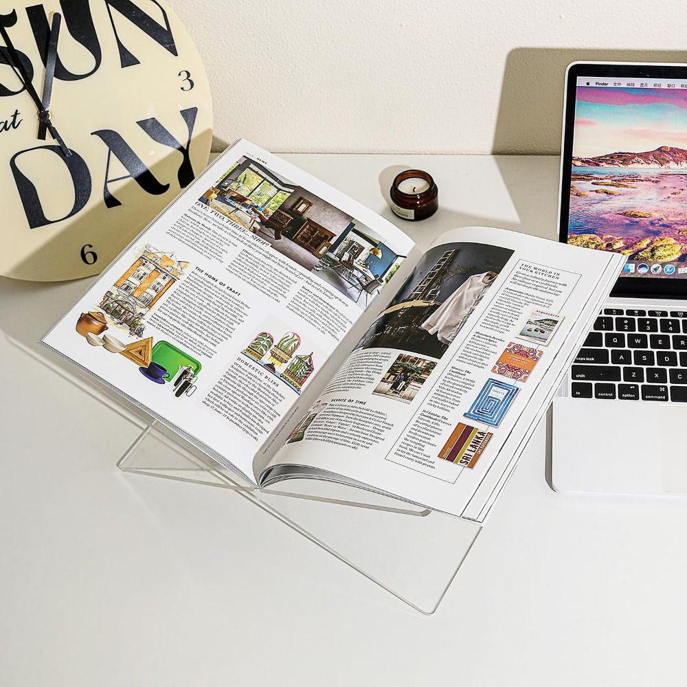 Minimalist Acrylic Book Stand Transparency Book Holder New Book Display Stand  Reading
