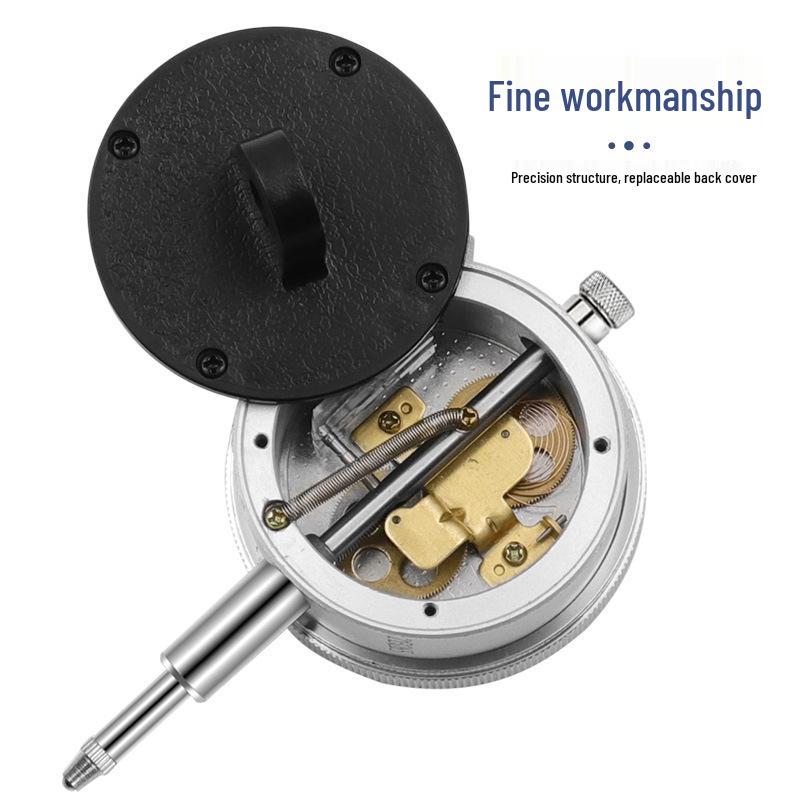 Mechanical Pointer Dial Indicator 0-10mm, Precision Gauge with 0.01mm Accuracy Calibration