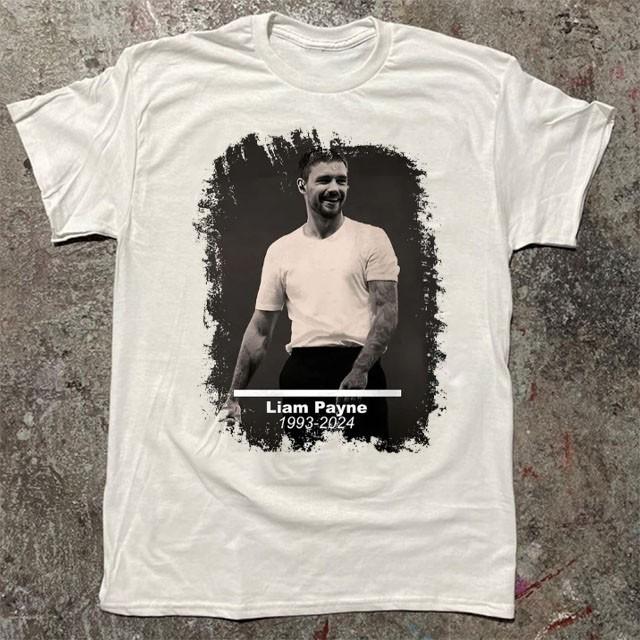 

Liam Payne Singer Cotton WHite Shirt Unisex Concert S-5XL LO315 Unisex T-Shirt XXXXL