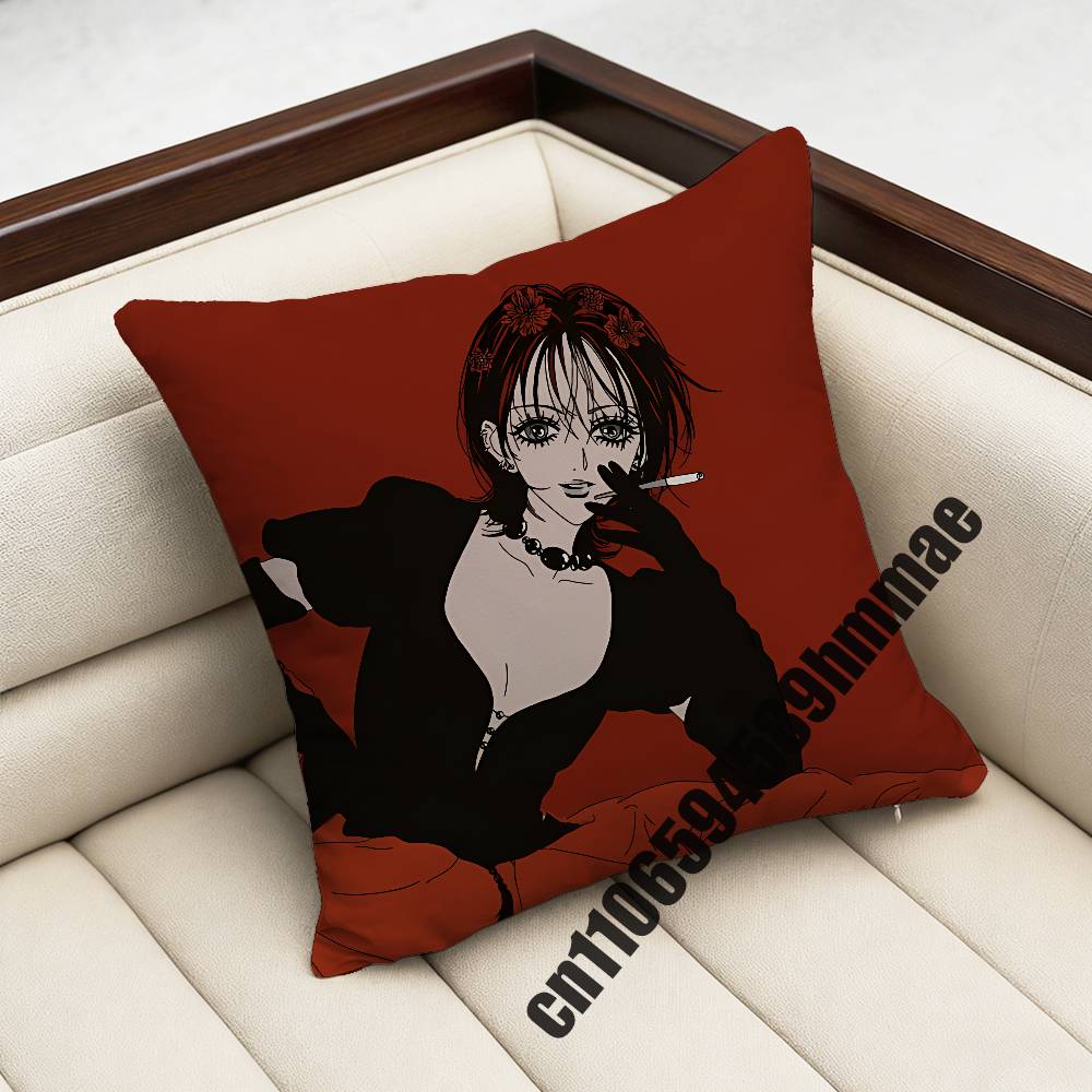 For Ren Nana Osaki Yasushi Shin Throw Pillow Case Sham 45X45Cm Decoration Square Sofa Pillowcase Pad Cover