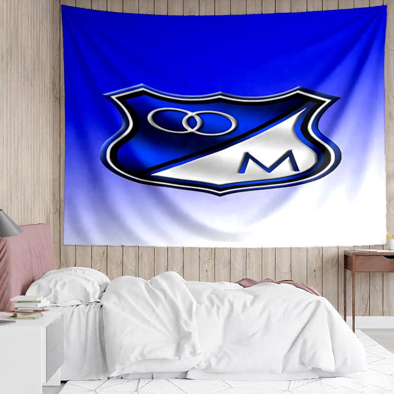 Blue Shield Emblem Tapestry, Unique Design Tapestry, Suitable for Bedroom,Livingroom, Playroom,Heartwarming Fan Holiday Gifts