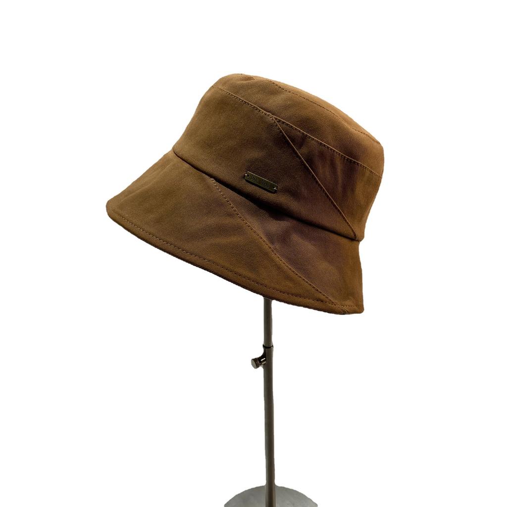 Cotton Bucket Hat Women'S Spring And Summer Outdoor Sunscreen Face Cover Casual Hat Simple Internet Celebrity Basin Hat Tide