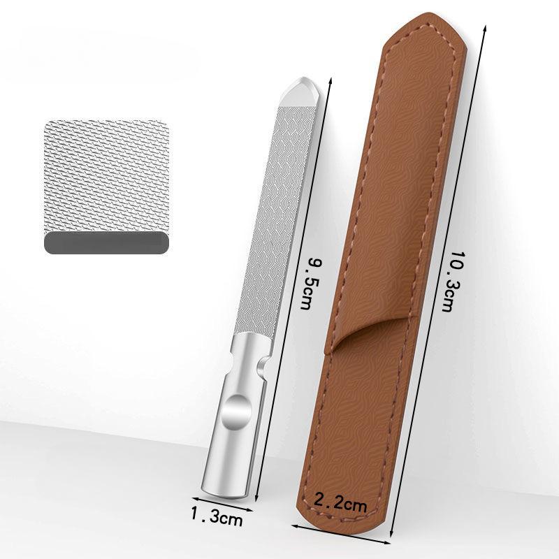 High-Quality Double Sided Nail Files Stainless Steel Manicure Pedicure Grooming For Professional Finger Toe Nails Care Tools