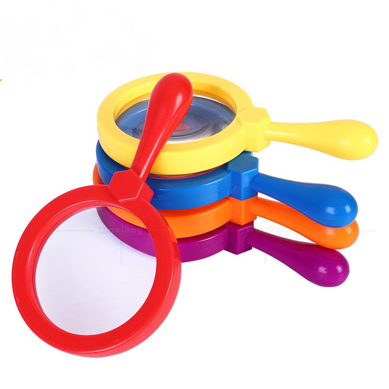 

5X Handheld Magnifier Plastic Resin Shatterproof Magnifying Glass for Elementary School, Insect Observation Creative Gift