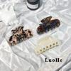 Luohe High-End Korean French Acetate Hair Clip - Women's Updo & Shark Accessory