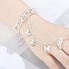 Style Bangle Fairy Charm Bracelet Ring Bangle Adjustable Opening Butterfly Bells Ring Bracelet