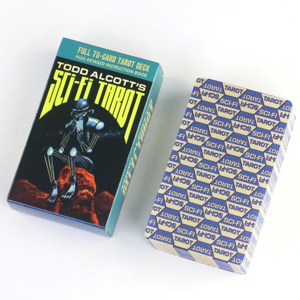 Todd Alcott's Sci-Fi Tarot, 10.3*6cm Science-Fiction-themed Tarot Deck, 78 Pcs Tarot Cards Based On Rider Waite System