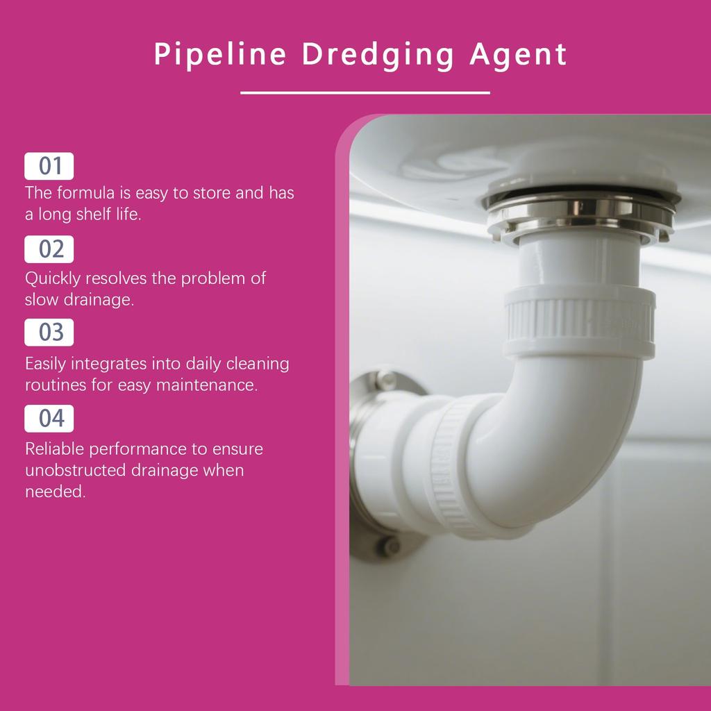 Dredging Agent Pipe Dredging Powder Strong Dredging Powder Improves Clogged And Dirty Pipes(2pc)