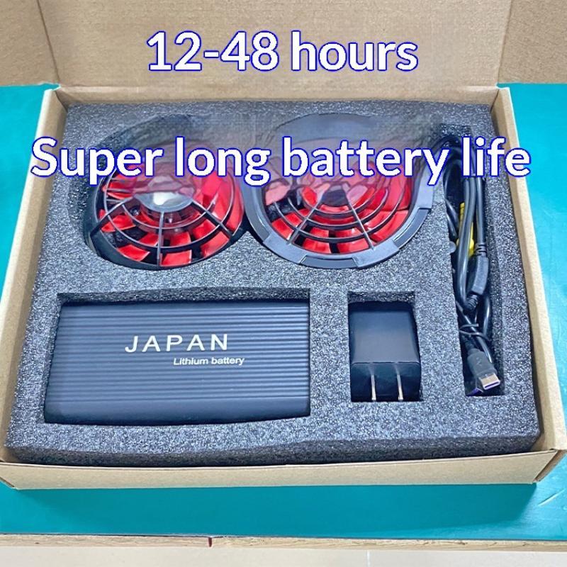 12V Cooling Air Conditioner Workwear Adjustable Fan Long Endurance Battery Full Set for Outdoor Exhibition Staff