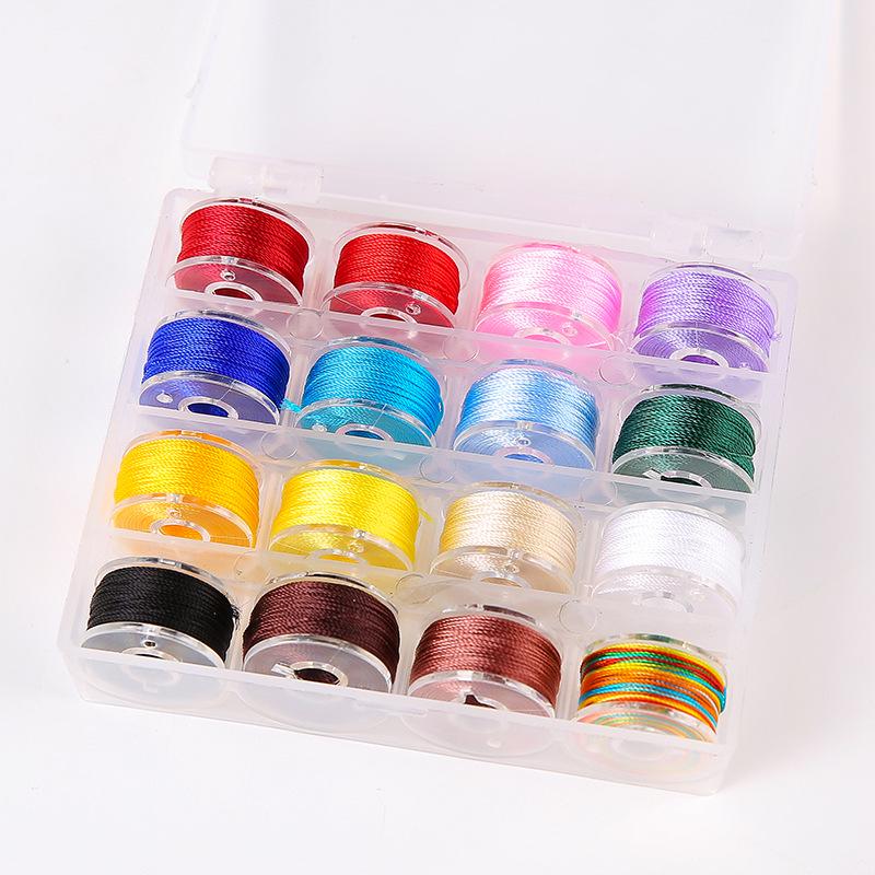 25-Color DIY Nylon Filament Weaving Rope Set for Bracelets, Rings, Beading, Tassels & Chinese National Trend Crafts