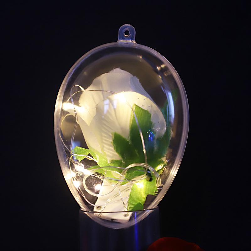 Průhledné plastové vánoční závěsné ozdoby ve tvaru vejce - Slavnostní stropní dekorace