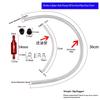 Brake Caliper Fluid Bleeder Hose Kit Leak-Proof Clear Pipe Quick Connector Portable for Car Home Garage DIY Repair