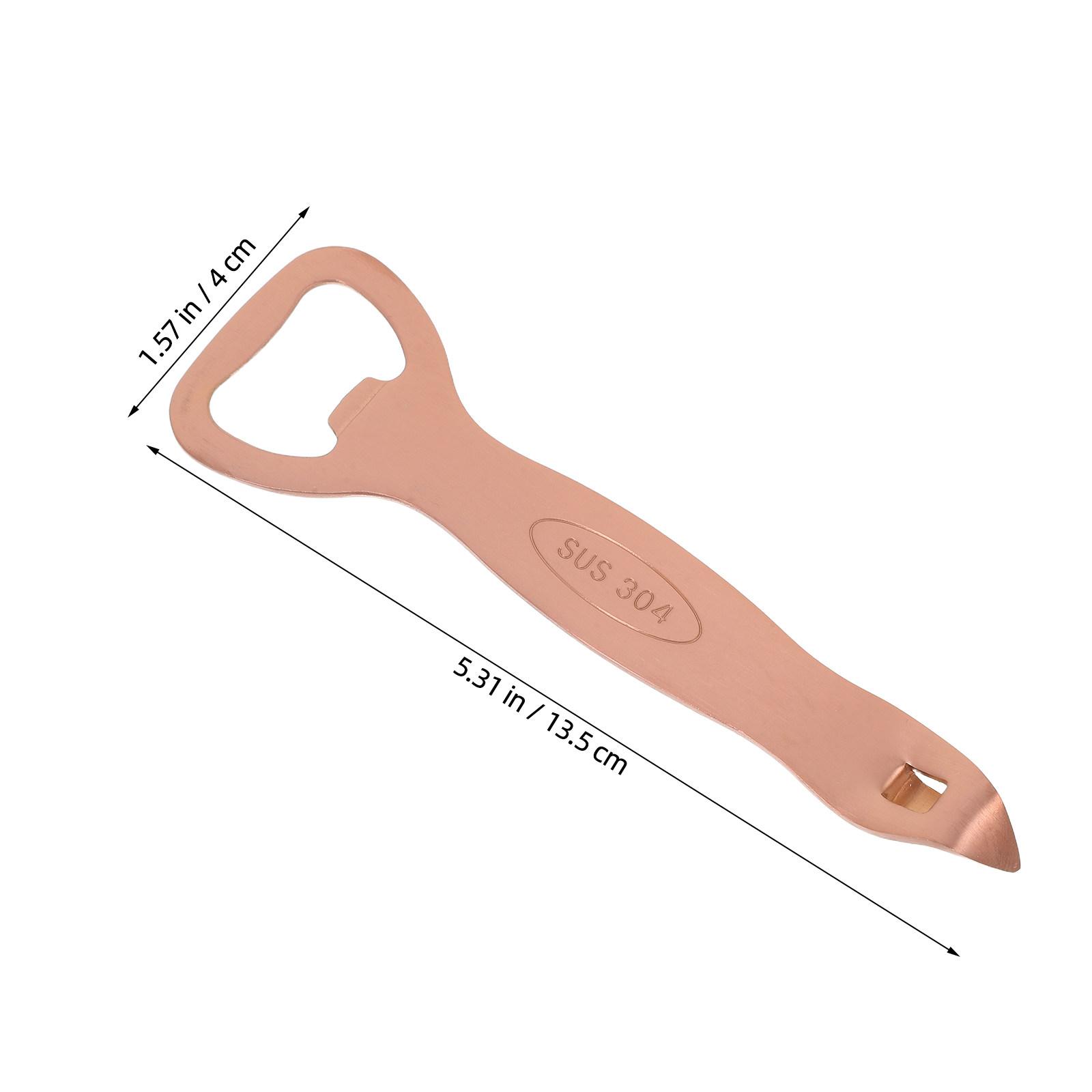 

2Pcs Stainless Steel Beer Bottle Opener Flat Heavy Duty Manual Cap Remover Tool Portable Can Jar Opener for Kitchen Bar Party