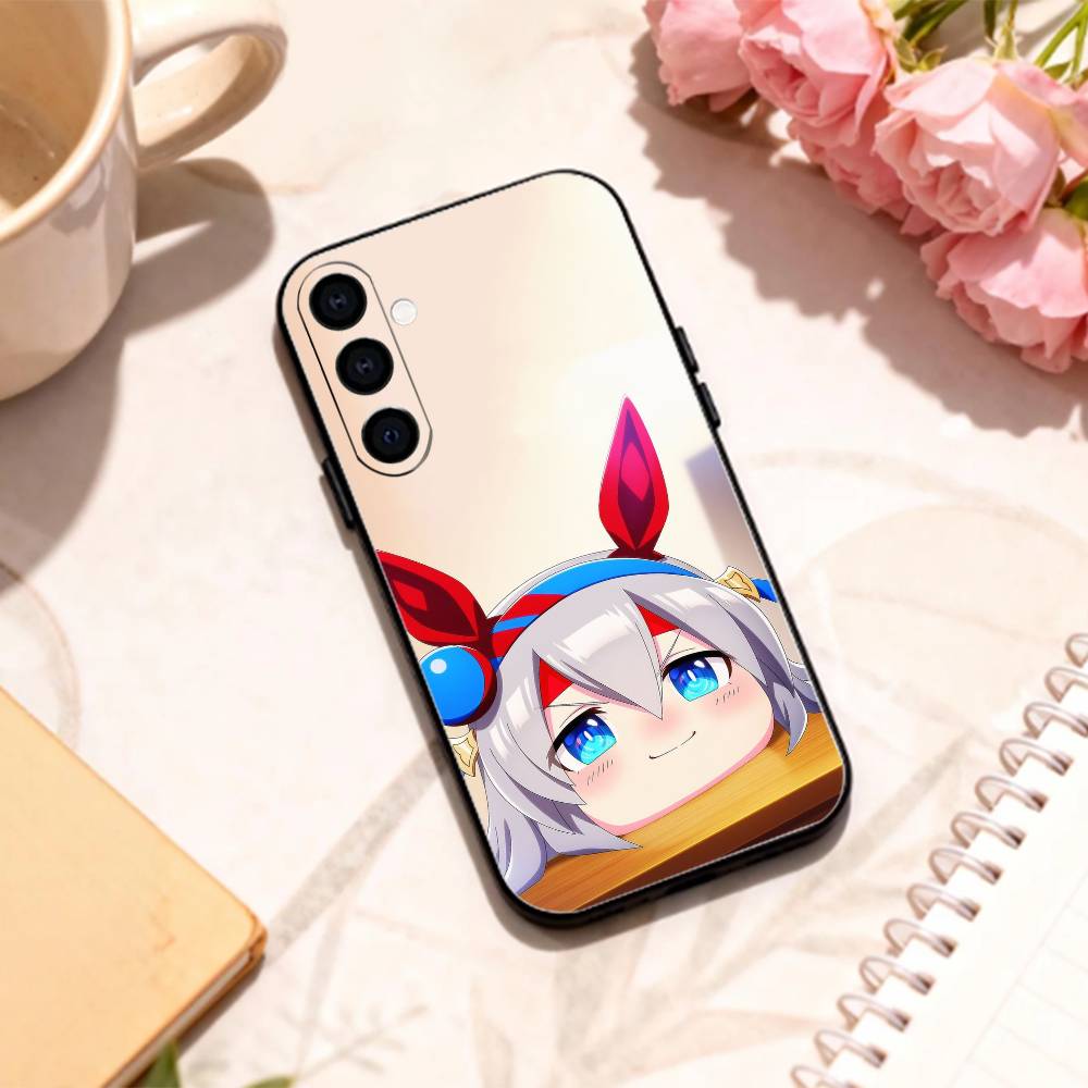 Uma Musume Pretty Derby   Handyhülle Für Samsung Galaxy A73,A72,A71,A70,A53,A52,A51,Andere Weiche Schwarze Hülle