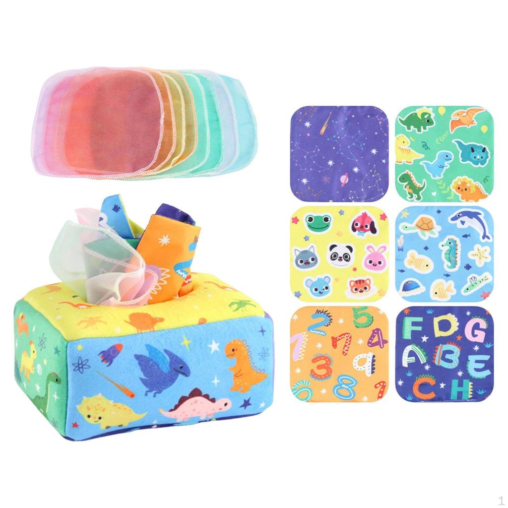 Sensory Game Storage Organizer Teaching Aids Tissue Boxes Toy for Toddlers