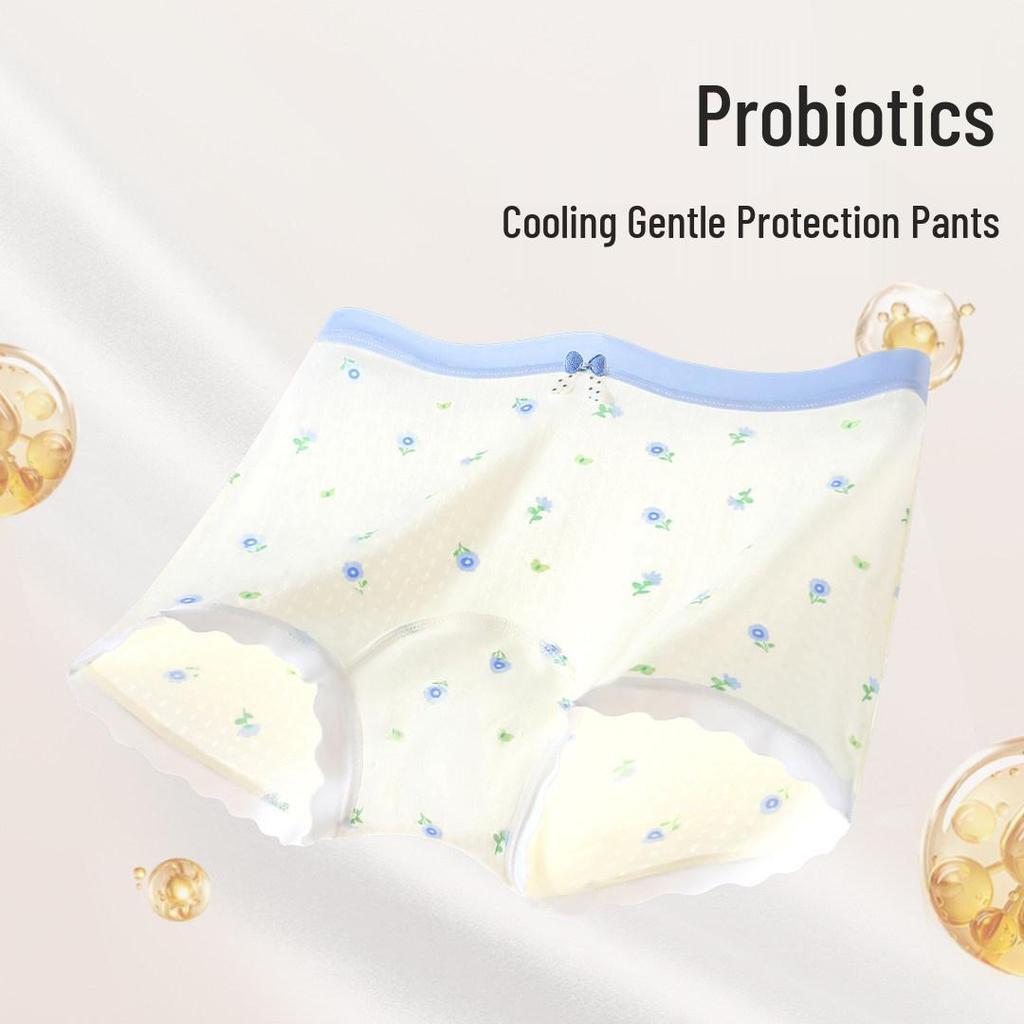 Summer Ice Silk Antibacterial Girls' Underwear - Individually Packaged Briefs