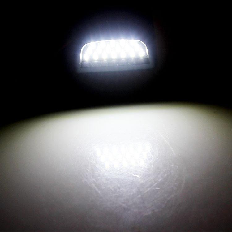 Car License Plate LED Light Polycarbonate Housing Brighter Beam Quick Installation Lights Assembly Replacement Part
