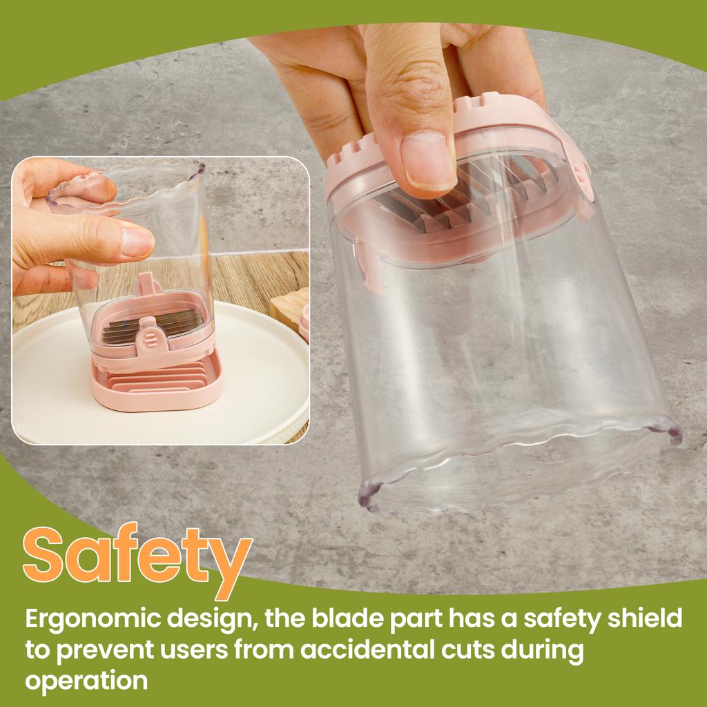 Kitchen Fruits Vegetables Cup Slicer Strawberry Slicer Portable Banana Cutter Multipurpose Detachable Potato Slice Making Tool