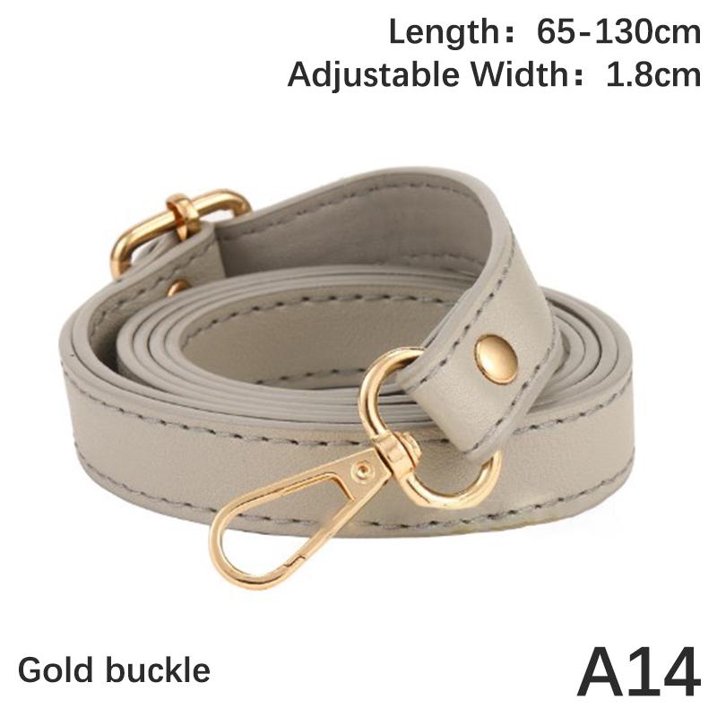 Pu Leather Shoulder Strap Crossbody Bag Strap 130Cm Long Double-Layer