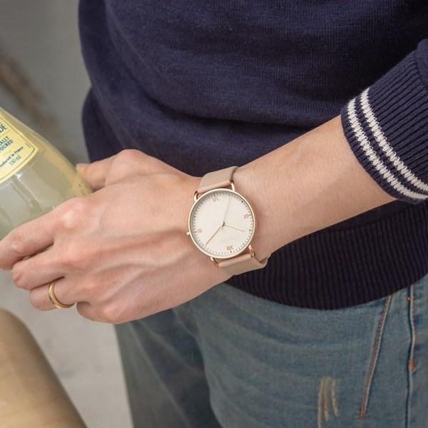 SeokWatches STACCATO Men's Analog Brand Student Office Worker Round Leather Band Watch ST-1610-M,Korean Popular Watches