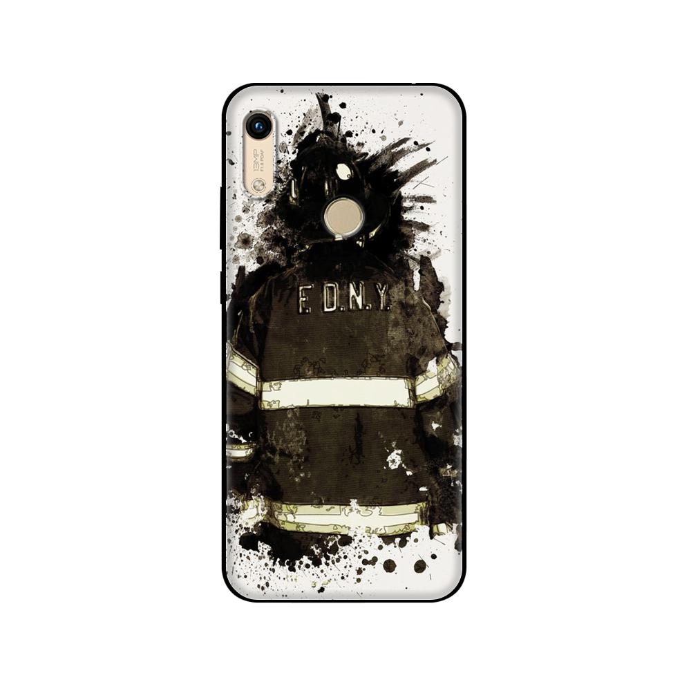

Черный чехол из ТПУ для Huawei Honor 8a Prime 8s Prime 9 Lite honor 9A 9C 9X Premium 9x Pro 9S чехол Firefighter Heroes Fireman honor 8A Prime