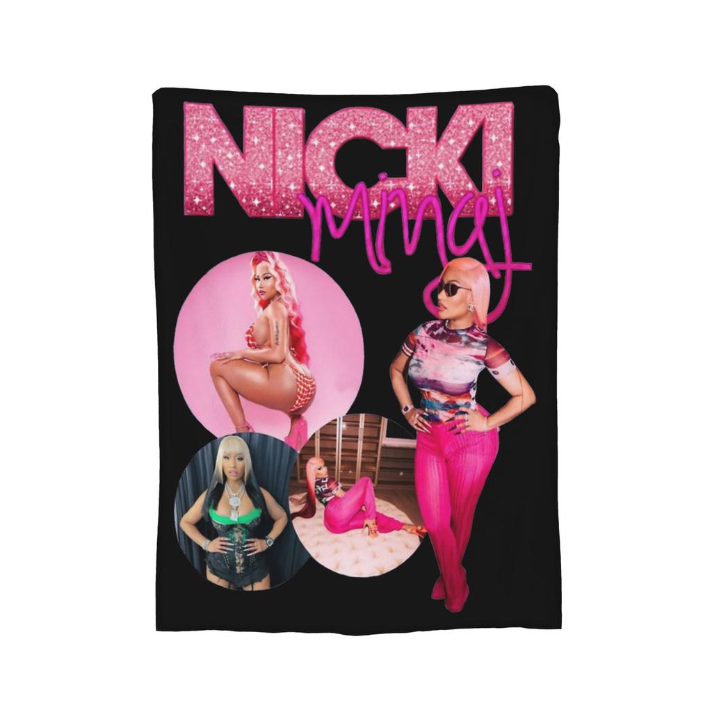 Nicki Minaj Blankets Fleece Textile Decor   Multifunction Ultra-Soft Throw Blankets for Bed Car Quilt