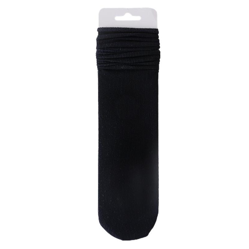 1 Pair Summer Women's Ice Sock Simplicity Solid Color Girl Pile Loose Sock Soft Cotton Student School Sock Underwear Accessories