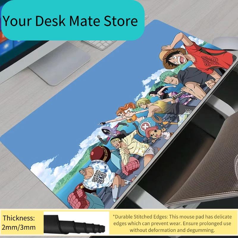 Japan Anime One Piece Mouse Pad Gamer Large Keyboard NonSlip Rubber Computer Carpet Desk Mat PC Gamer MousePad Youth Gifts