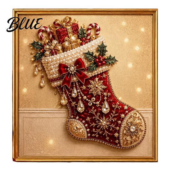 Christmas Gem Art DIY Faux Pearl Kit Winter Scene Painting Wall Decoration 3D Sparkling Animal Craft Kit for Adults Holiday Decor Supplies