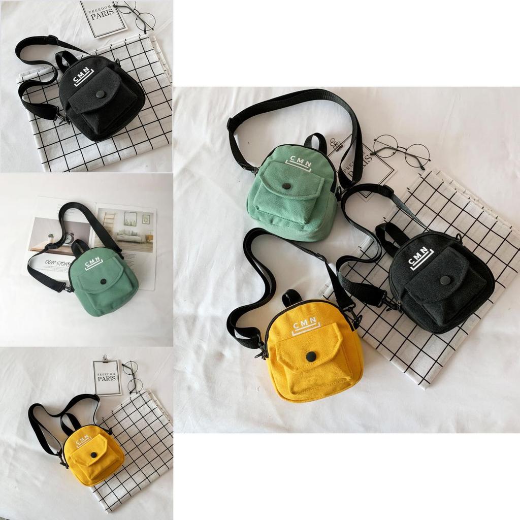 Canvas Bag For Women With Print Design And Zipper Closure For Daily Use