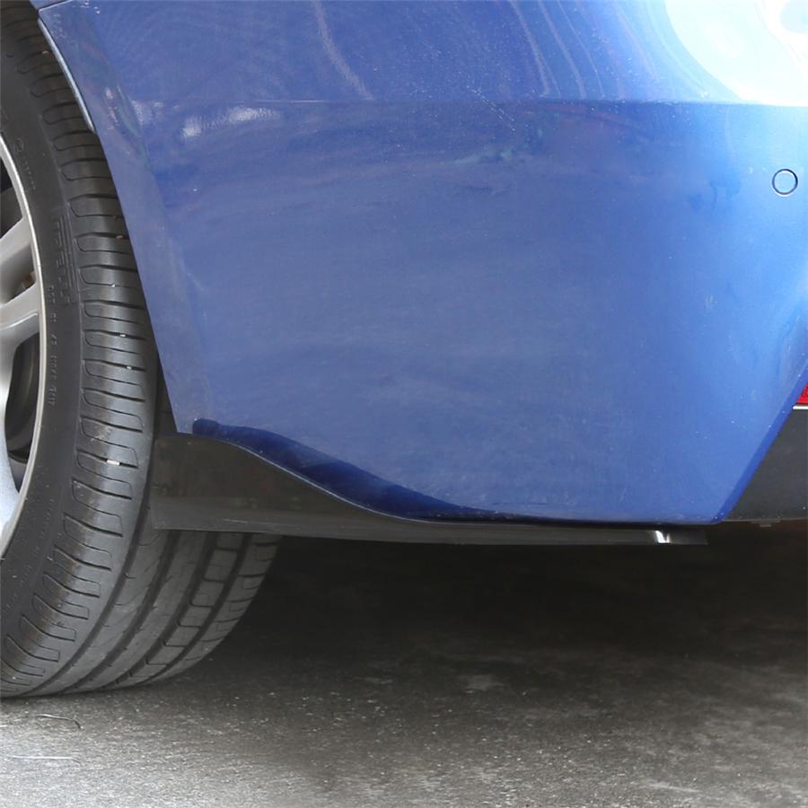 Pair Car Side Skirt Extension Splitters Winglet Diffuser Rear Lip Anti-Scratch