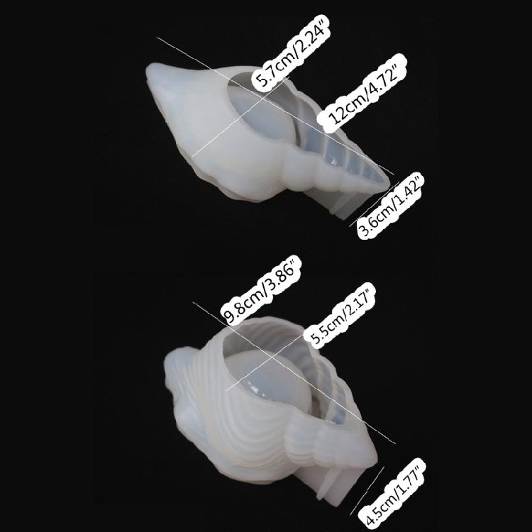 Conch Jewelry Tray Resin Mold,Soap Necklace Earring Storage Box Silicone Mold