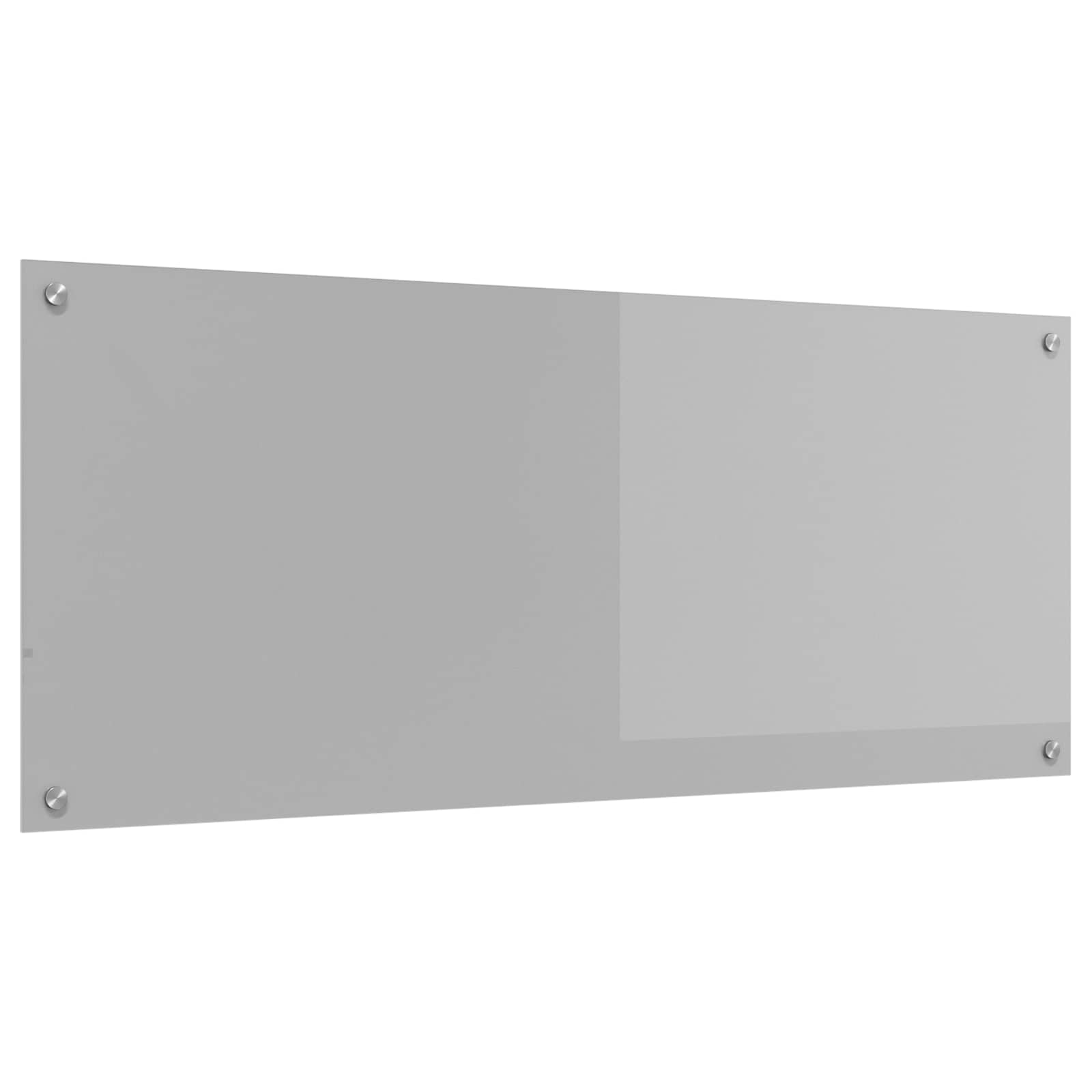 vidaXL Küchenrückwand Hellgrau 120 x 50 cm Gehärtetes Glas hellgrau