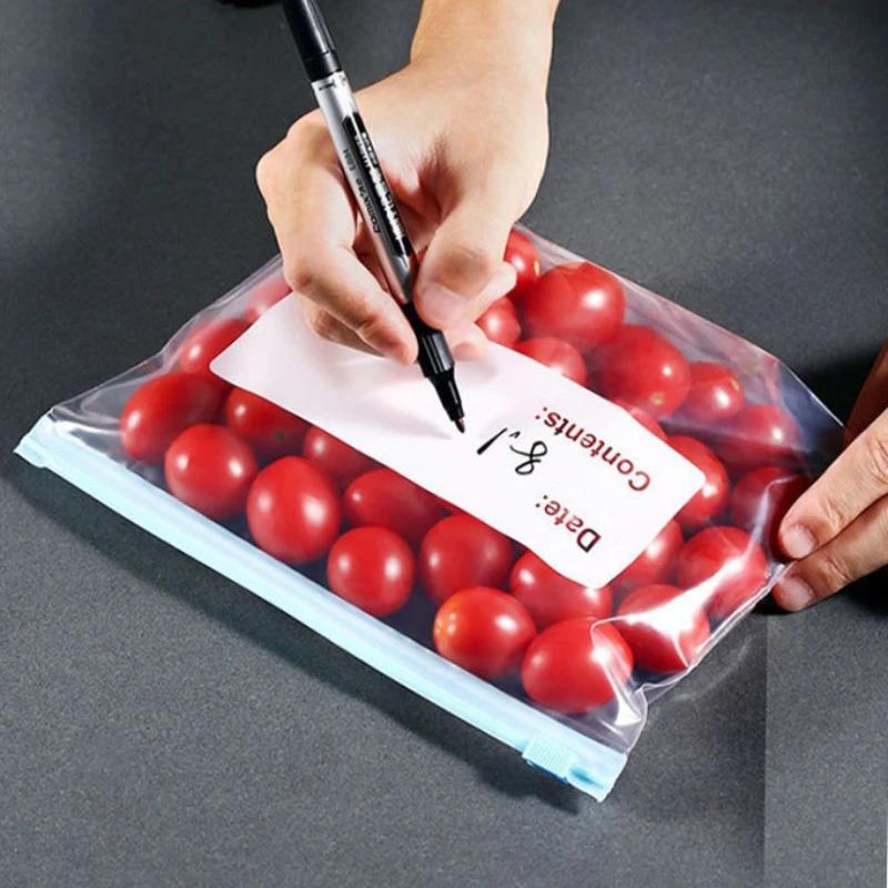 45 Peças Saco Reutilizável para Armazenamento de Alimentos com Fecho Hermético, Ideal para Frutas, Legumes e Carne, Essencial Saco para Armazenamento de Cozinha