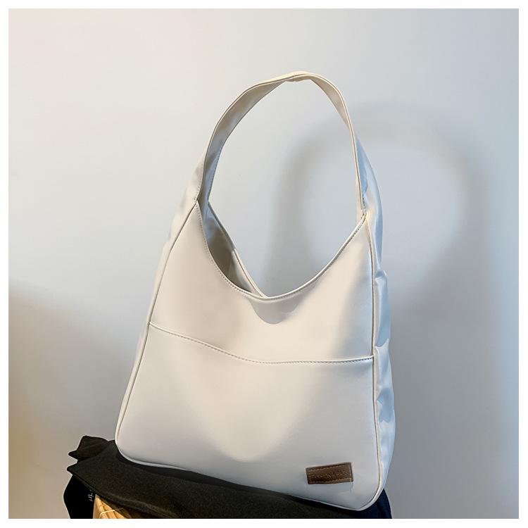 Dámská retro taška tote s velkou kapacitou - Jednoduchá ležérní taška přes rameno pro vysokoškolské studentky