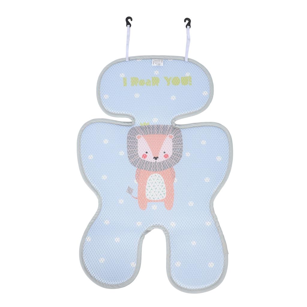 Ice Stroller Cooler Mat Universal 3D Breathable Car Seat Cooling Pad for Toddlers Small Lion