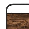 Bed Frame without Mattress 107 x 203 cm Smoked Oak Wood Based Material