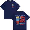 Bad Bunny Debi Tirar Mas Fotos DTMF T Shirt Costa Rica Se Gui Mo Aqui Tshirts Men Women Vintage 90s Cartoon Short Sleeve Tshirt