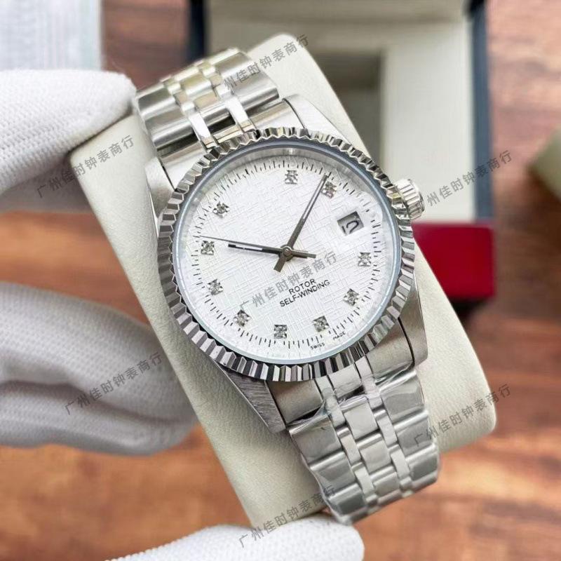Dijia Tud Klassisch M22010 Business Rautenmuster Automatik Mechanisch Stahlarmband Herrenuhr