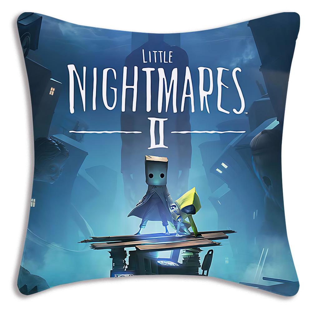 Game L-Little Nightmares Pillow Covers Cartoon Sofa Decorative Home Double-sided Printing Short Plush Cute Cushion Cover